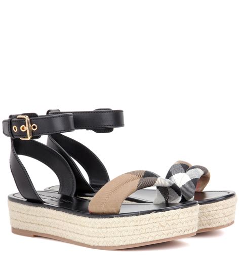 burberry slides black|Burberry espadrille flats.